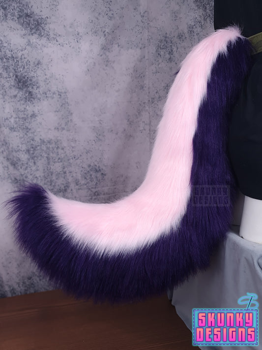 Pink and purple swishy tail