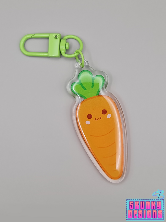 Carrot Acrylic Keychain