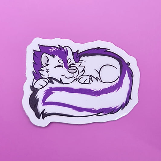 Sleepy Skunk Sticker