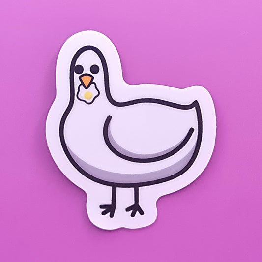 Chicken and the Egg Sticker