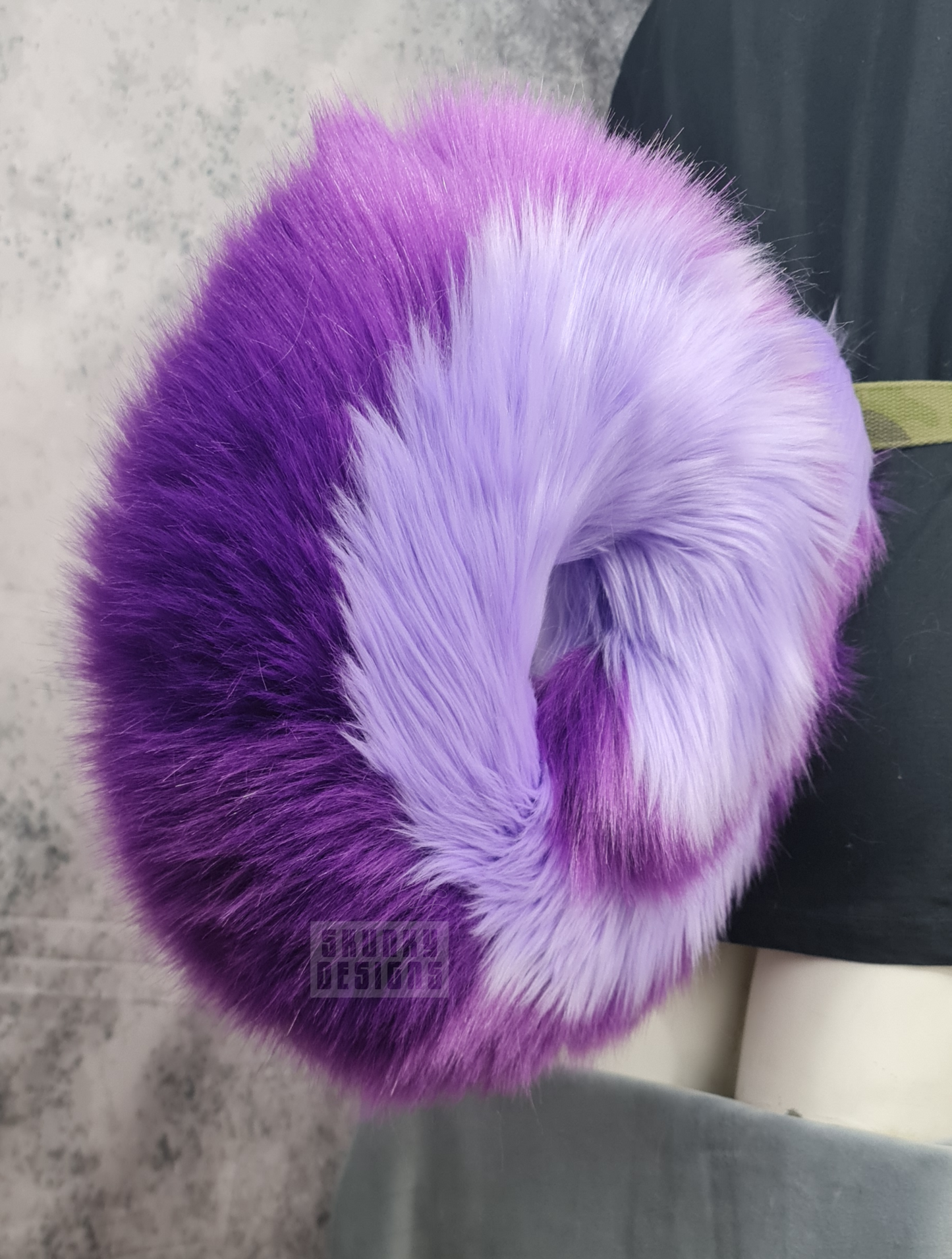 Purple husky tail