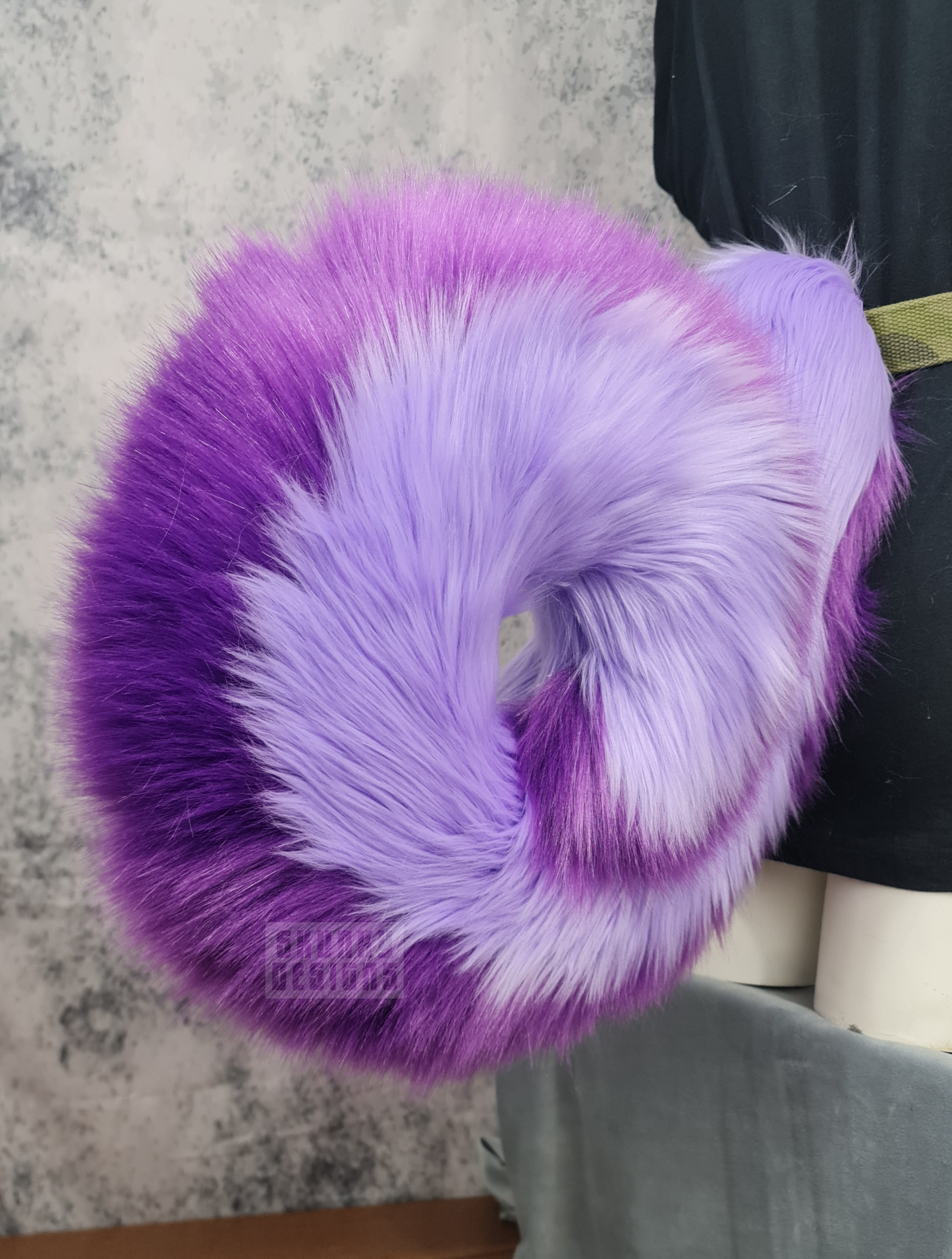 Purple husky tail