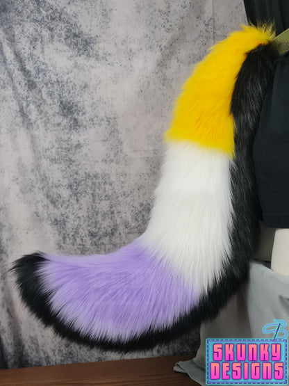 Non-Binary Pride Flag Tail