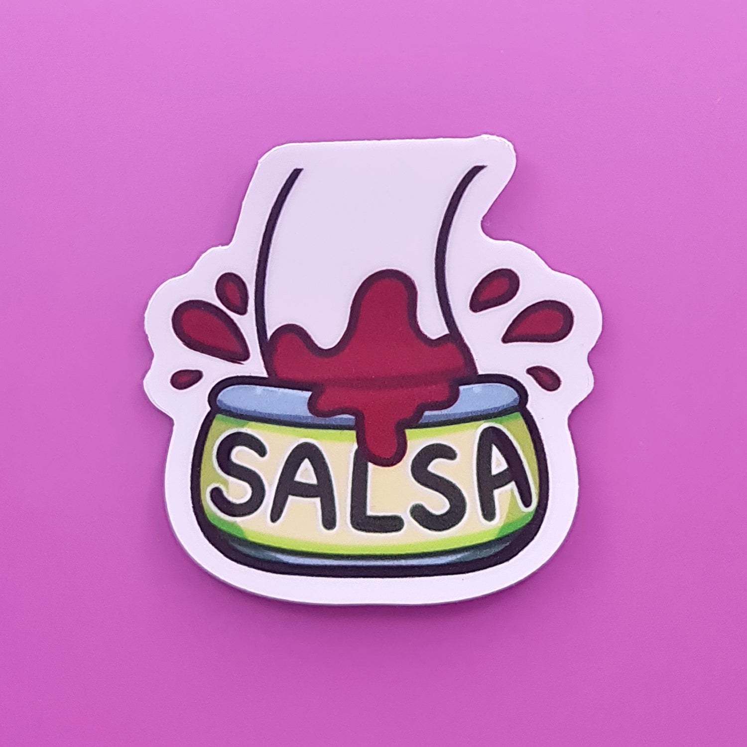 Salsa Cesar Sticker Salsa Dip Sticker – Skunky Designs