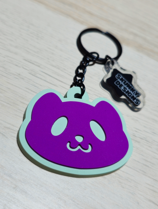 Catface Rubber Keychain