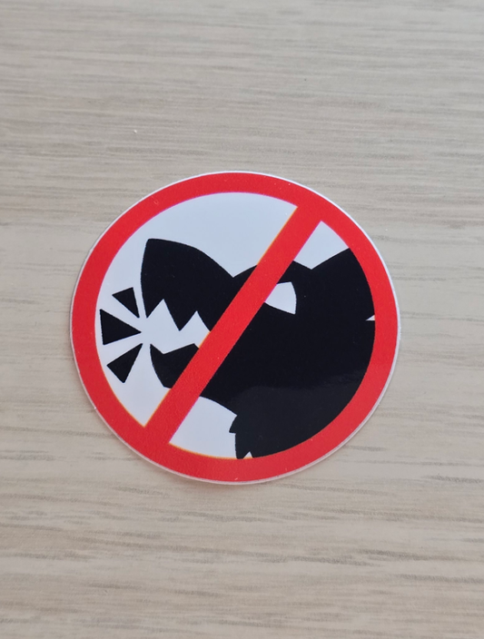 No Awoo Sticker