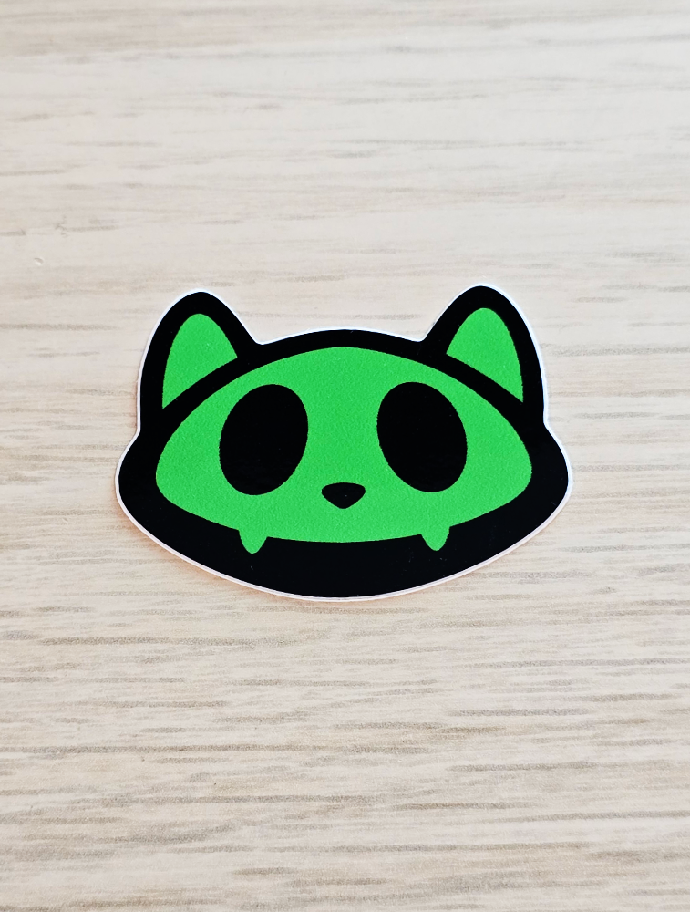 Skull Cat Stickers