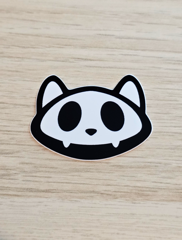 Skull Cat Stickers