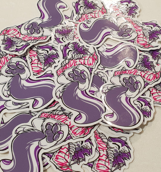 Skunky Designs Mascot Sticker - Small