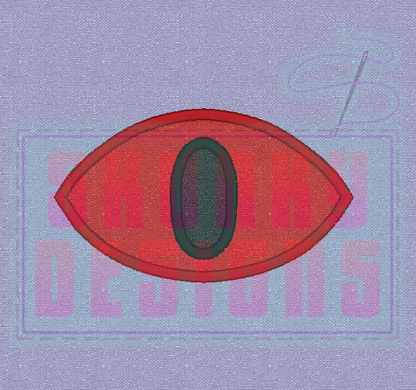 Eye Embroidery File - Pairs with Eyed Crown Plush Pattern