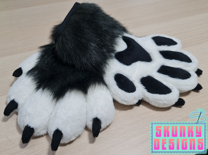 PATTERN - Slim-style puffy 5 finger hand paws + high detail instructions with TWO lining options - Digital Download